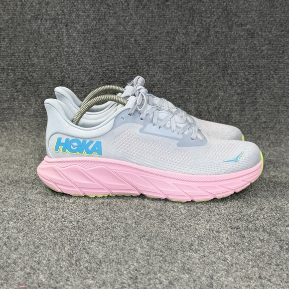 Hoka One One Shoes - Hoka Arahi 7 Running Shoes Women's 11 Gull Pink Twilight Athletic Run Training